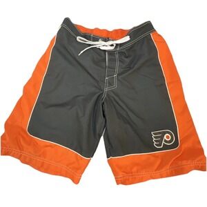 NHL Philadelphia Flyers Board Shorts Mens 34 Black Hockey Activewear Swim Sports